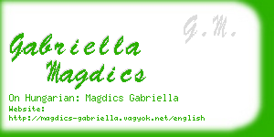 gabriella magdics business card